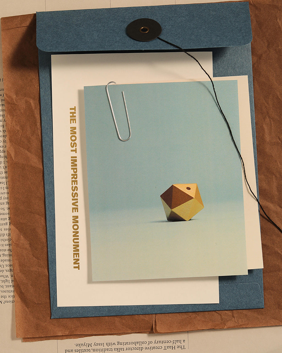 Hestia 20-sided geometric incense holder in a radiant gold finish.